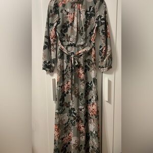Long Sleeve Maxi Dress Floral